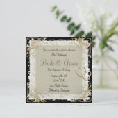 人気がある旧エレガント紙結婚式招待状 招待状 (スタンド正面)