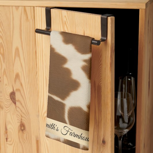 人気がある牛フェイク革コレクシエレガントョン キッチンタオル (三つ折り)