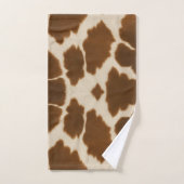 人気がある牛フェイク革コレクシエレガントョン バスタオルセット (ハンドタオル)