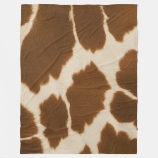 人気がある牛フェイク革コレクシエレガントョン フリースブランケット (正面)