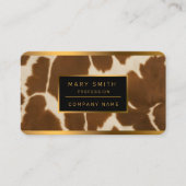 人気がある牛フェイク革コレクシエレガントョン 名刺 (正面)