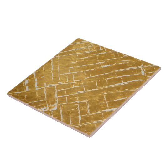 人気がある金ゴールドホワイトヴィンテージアールデコ収集 タイル (側面)