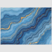 人気があるAzure Blue金ゴールド大理石コレクション 薄葉紙 (正面)