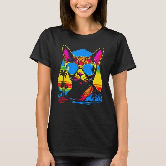 人気のアビシニアン Tシャツ (正面)