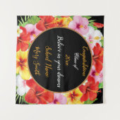 人気のエキゾチック フラワー カスタマイズ タペストリー (正面(横))