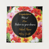 人気のエキゾチック フラワー カスタマイズ タペストリー (正面)