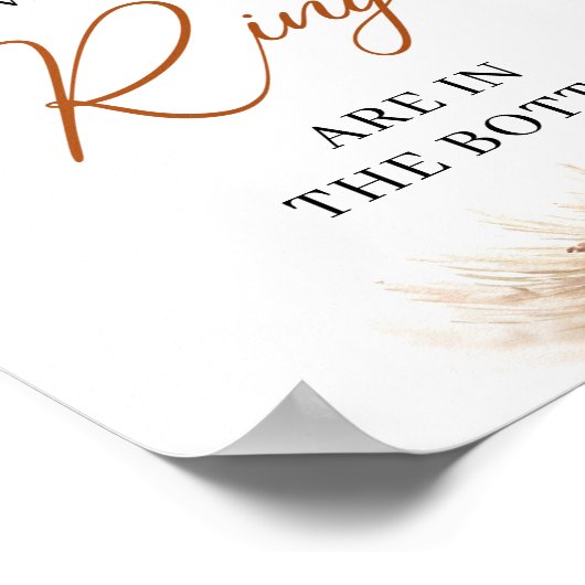 人気のテラコッタの緑の植物　何個の指輪が予想できるかな？ ポスター (角)