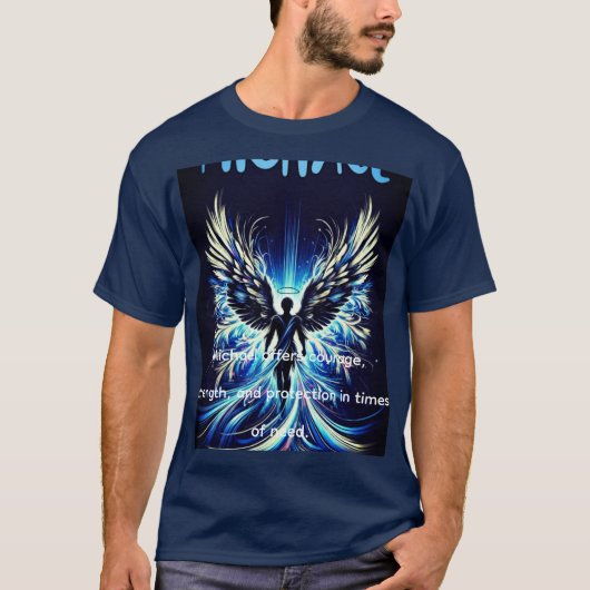 人気のブルーエンジェル ミシェル ベーシック Tシャツ by Zazzle (正面)