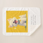 人気のペットフリース毛布&スロー シェルパブランケット (正面(横))