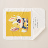 人気のペットフリース毛布&スロー シェルパブランケット (正面(横))