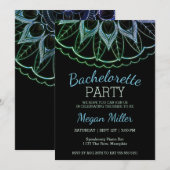 人気のマンダラ・パーティー招待状（独身最後の女友達とのパーティー） 招待状 (正面/裏面)