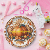 人気の感謝祭カボチャ秋コレクション ペーパープレート (パーティー)