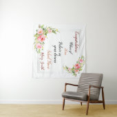 人気の花柄カスタマイズシルバー タペストリー (インサイチュ(横))