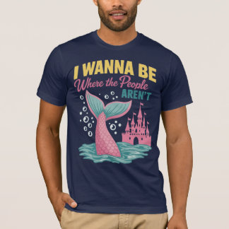人混みが嫌いな人へ Tシャツ
