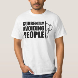 人混み避けてます ミニマリストな内向型 Tシャツ
