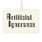 人為的無知 カーエアーフレッシュナー (裏面)