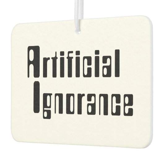 人為的無知 カーエアーフレッシュナー (左)