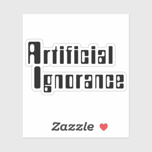 人為的無知 シール (シート)