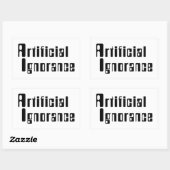 人為的無知 長方形シール (シート)