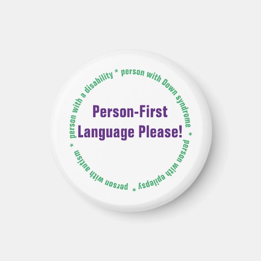 人物優先言語 マグネット (正面)