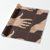 人物手包み紙 ラッピングペーパー (アンロールド)