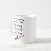 人狼おもしろいパーティーゲームことわざ コーヒーマグカップ (正面左)