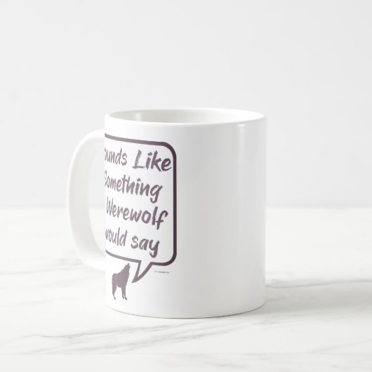 人狼おもしろいパーティーゲームことわざ コーヒーマグカップ (正面左)