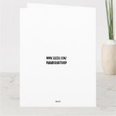 人狼おもしろい誕生日カードカード カード (裏面)