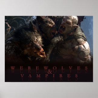 人狼と吸血鬼 - 戦い ポスター