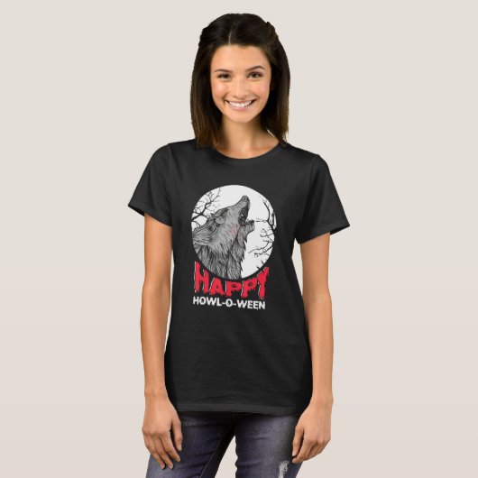 人狼のトリックや治療ハッピーハウル Tシャツ (正面フル)