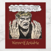 人狼のヴィンテージ漫画 ワインラベル (シングルラベル)