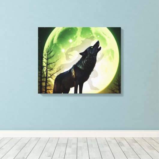 人狼の吠え声 キャンバスプリント (インサイチュ (ウッドフロア))
