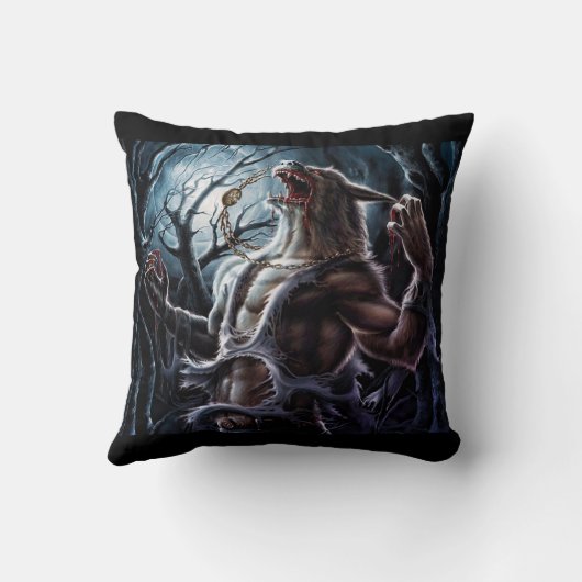 人狼の変化 クッション (裏面)