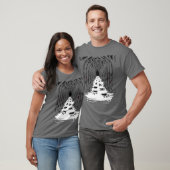 人狼の変身の足跡 Tシャツ (ユニセックス)