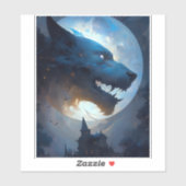 人狼の暗いファンタジー恐怖 シール (シート)