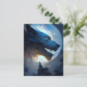 人狼の暗いファンタジー恐怖 ポストカード (スタンド正面)