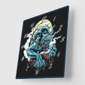 人狼の月 スクエア壁時計 (傾斜)