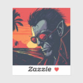 人狼クールレトロサンセット シール (シート)