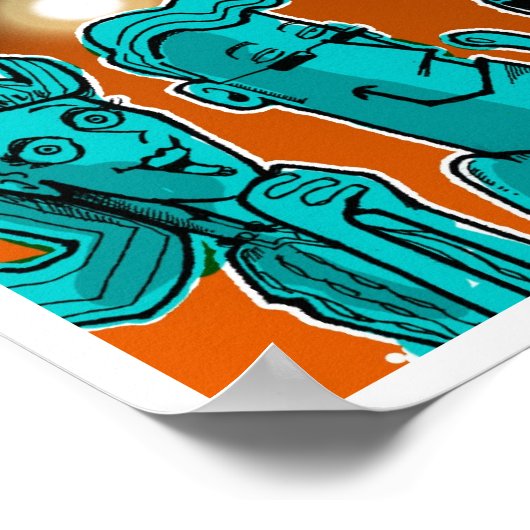 人狼スケーター ポスター (角)