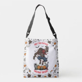 🐺人狼ハロウィーントートバッグ🎃💀 クロスボディバッグ (裏面)
