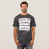 人狼パーティゲーム 面白いフレーズ 告白する Tシャツ (正面フル)