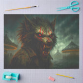 人狼幽霊のよく出るカーニバルゴシックのホラーハロウィーン 薄葉紙 (クラフト)