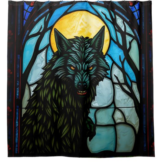 人狼 シャワーカーテン (正面)