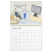 人生おもしろいについての漫画 カレンダー (2月 2027)