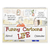 人生おもしろいについての漫画 カレンダー (カバー)