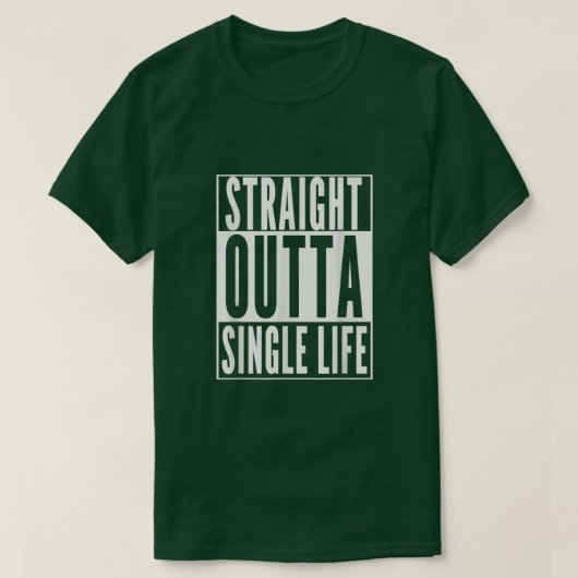 人生おもしろいのお独身のいを育結婚てる Tシャツ (デザイン正面)