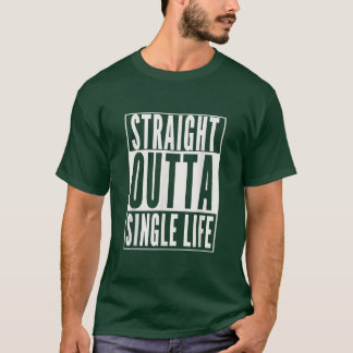 人生おもしろいのお独身のいを育結婚てる Tシャツ