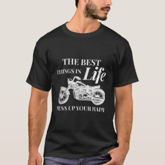 人生おもしろいの最高の混乱をオートバイ Tシャツ