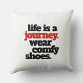 人生おもしろいは旅だ… クッション (裏面)