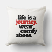 人生おもしろいは旅だ… クッション (正面)